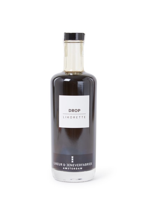 Likeur & Jeneverfabriek Amsterdam Drop likorette 50 cl - voorkant zwart