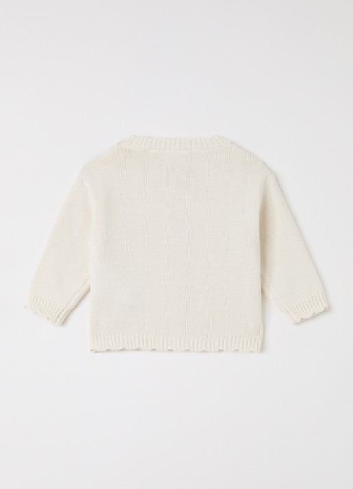 Lil 'Atelier NBFDola grofgebreide blouse - achterkant 4 beige