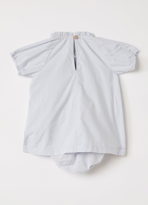 Lil 'Atelier NBFFAustine jurk met broderie - achterkant 4 lichtgrijs