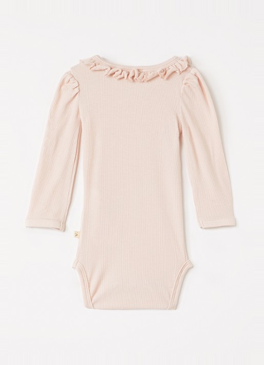 Lil 'Atelier NBFFrijo romper - voorkant 2 zalmroze