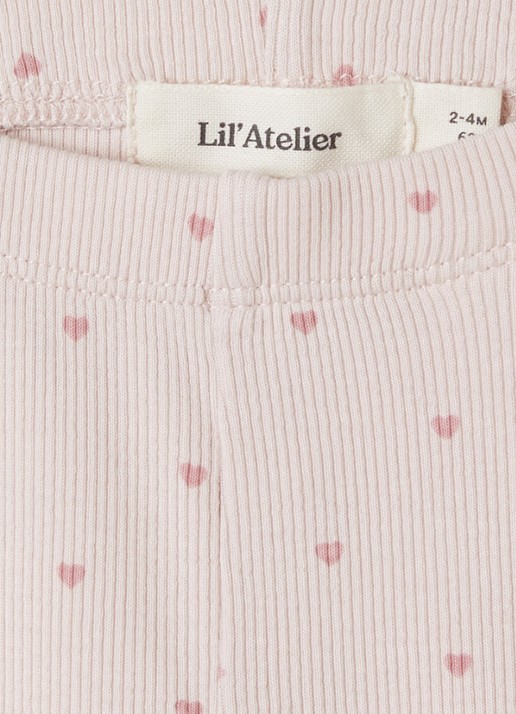 Lil 'Atelier NBFGago legging met bloemenprint - detail 3 lichtroze