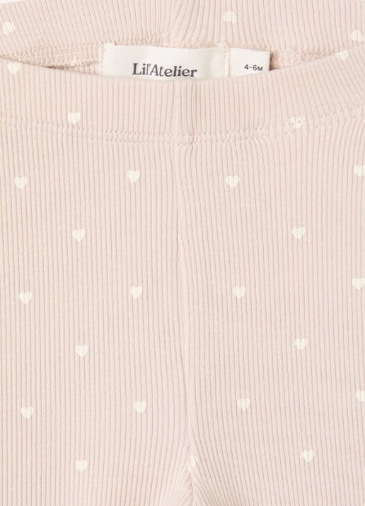 Lil 'Atelier NBFGago legging met print - detail taupe
