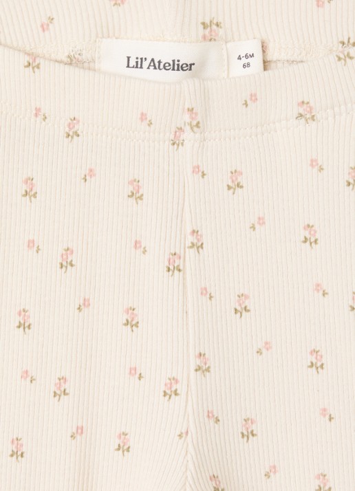 Lil 'Atelier NBFGago legging met print - detail beige
