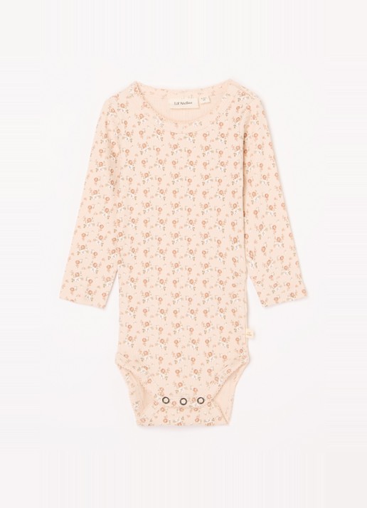 Lil 'Atelier NBFGago romper in  katoenblend - voorkant lichtroze