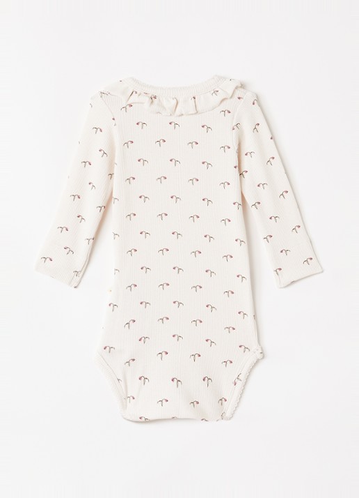 Lil 'Atelier NBFGago romper  met print - voorkant 2 lichtroze