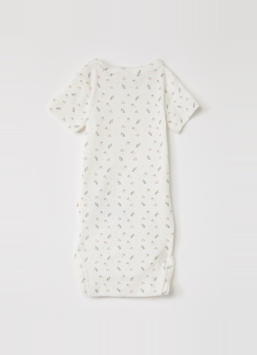Lil 'Atelier NBFGago romper met print - voorkant 2 gebroken wit