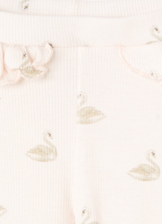 Lil 'Atelier NBFGavo Efi legging  - detail 4 gebroken wit