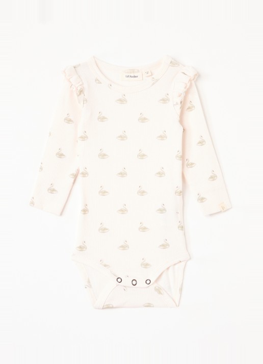 Lil 'Atelier NBFGavo ribgebreide romper   - voorkant 3 lichtroze