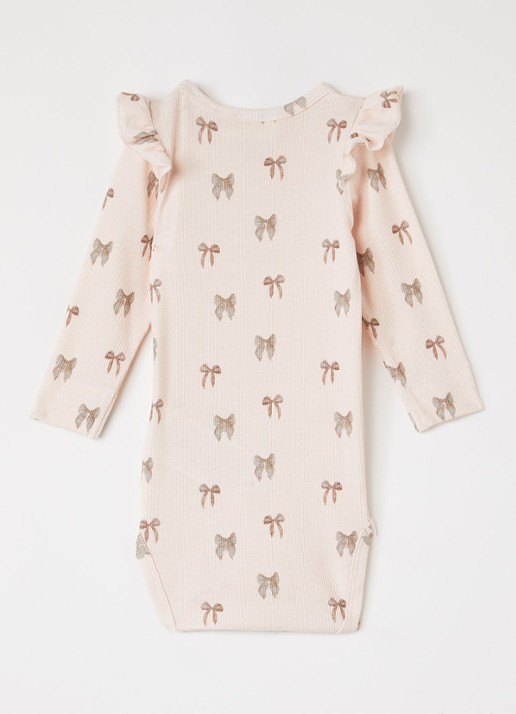 Lil 'Atelier NBFGavo romper met print - achterkant roze