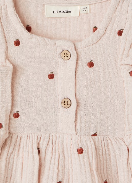 Lil 'Atelier NBFKamma tuniekjurk met borduring - detail 3 oudroze
