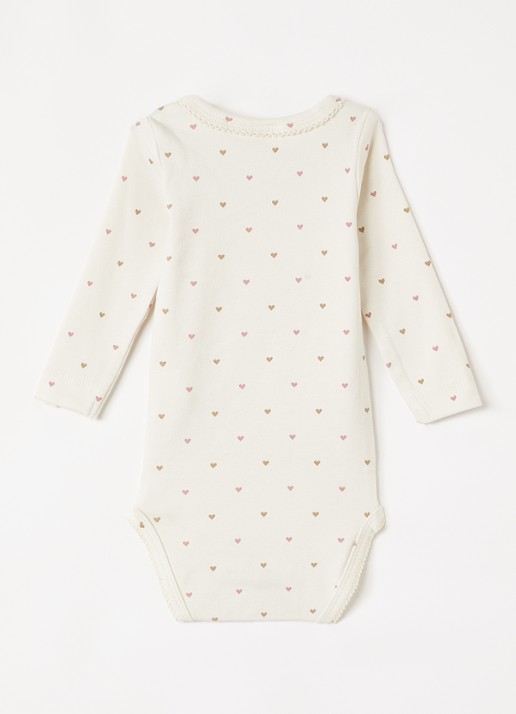 Lil 'Atelier NBFlalo tig romper in katoenblend - voorkant 2 ivoor