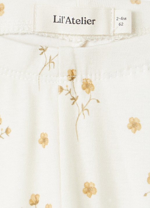 Lil 'Atelier NBFLayo legging met print - detail 3 gebroken wit