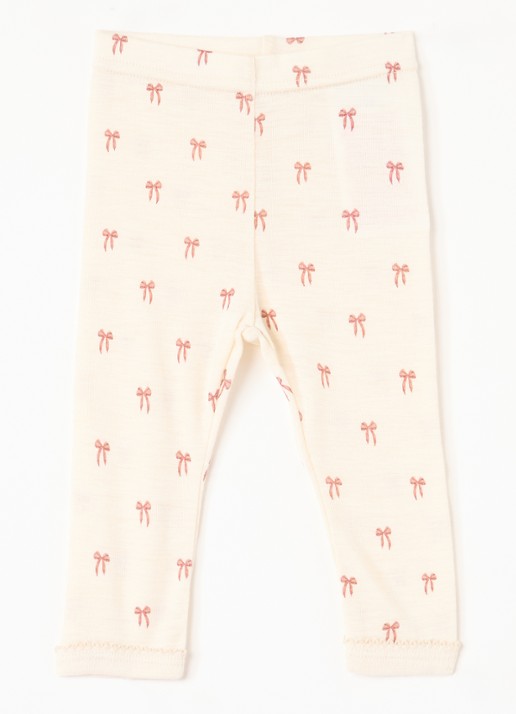 Lil 'Atelier NBFNalu legging in merino wolblend  - voorkant 5 creme