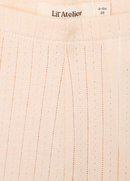 Lil 'Atelier NBFRachel legging in  katoenblend - detail lichtroze