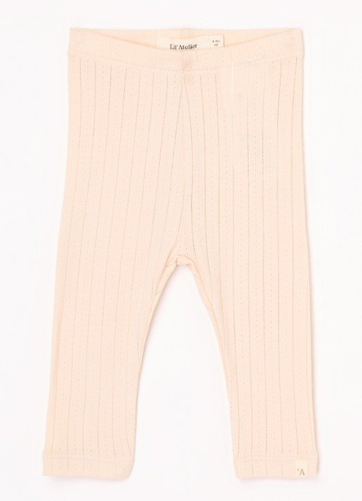 Lil 'Atelier NBFRachel legging in  katoenblend - voorkant 2 lichtroze