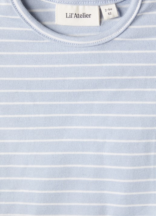 Lil 'Atelier NBMBaja longsleeve met streepprint - detail 3 blauw