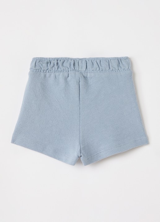 Lil 'Atelier NBMDias loose fit korte broek - voorkant 3 blauwgrijs