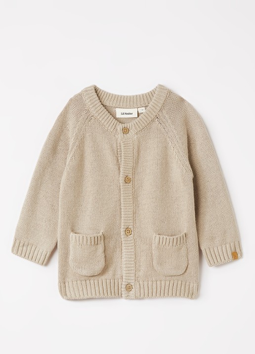 Lil 'Atelier NBMFogon grofgebreid vest