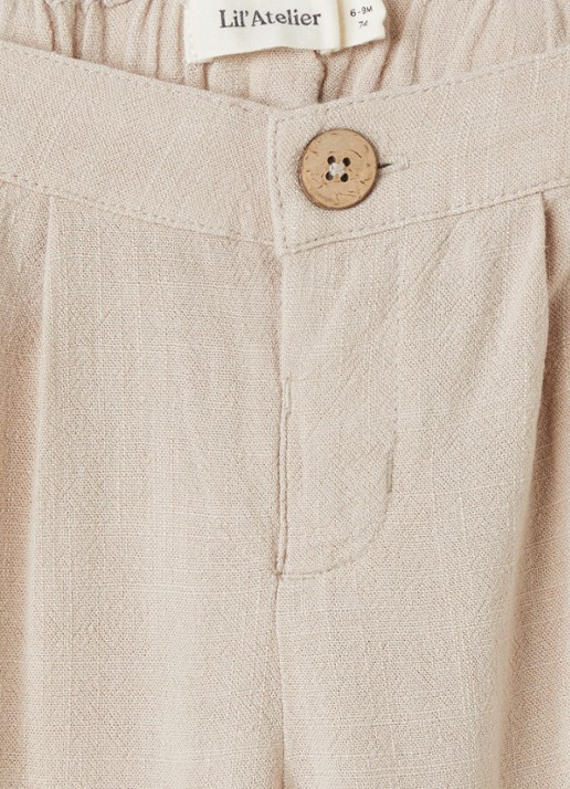 Lil 'Atelier NBMFreddie straight fit pantalon - detail 3 beige