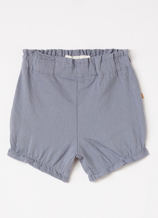 Lil 'Atelier NBMFredrik loose fit korte broek - voorkant 3 grijs
