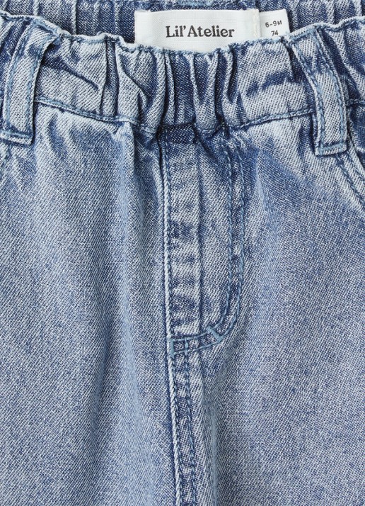 Lil 'Atelier NBMFunda tapered jeans - detail indigo