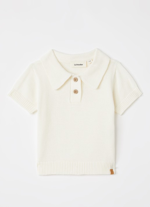 Lil 'Atelier NBMGayo fijngebreide polo