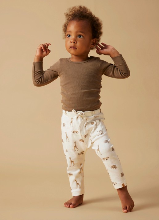 Lil 'Atelier NBMGayo legging met print - detail 4 gebroken wit