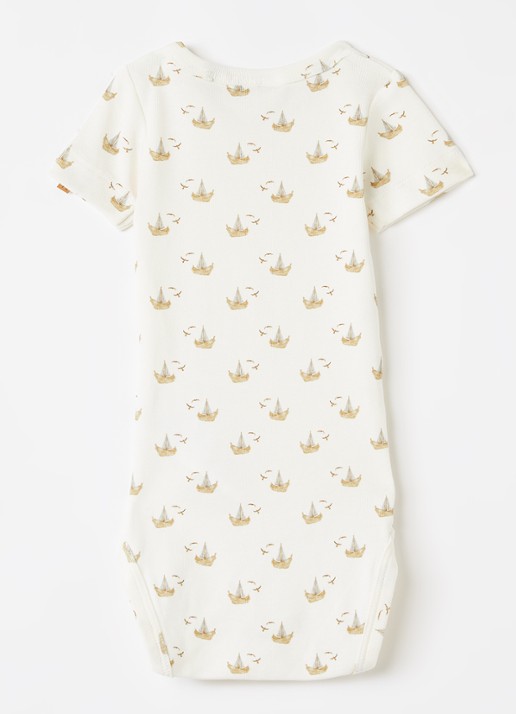 Lil 'Atelier NBMGayo romper met print - voorkant 2 gebroken wit