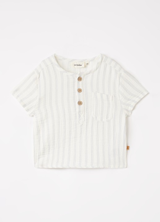 Lil 'Atelier NBMHagi T-shirt met streepprint