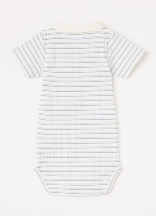 Lil 'Atelier NBMHaldur romper met streepprint - voorkant 2 blauw