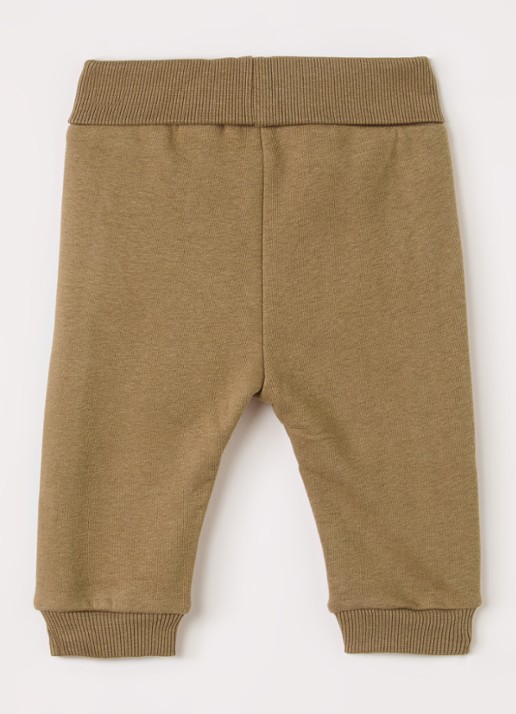 Lil 'Atelier NBMILondon straight fit broek - voorkant 2 khaki