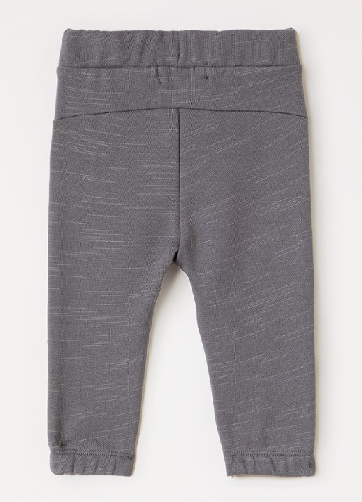 Lil 'Atelier NBMKavens tapered fit joggingbroek - voorkant 3 donkergrijs