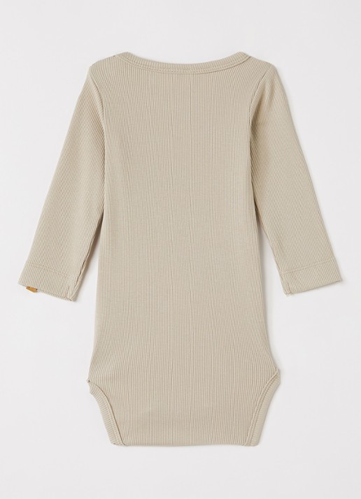 Lil 'Atelier NBMLago romper met ribstructuur - achterkant 3 zand