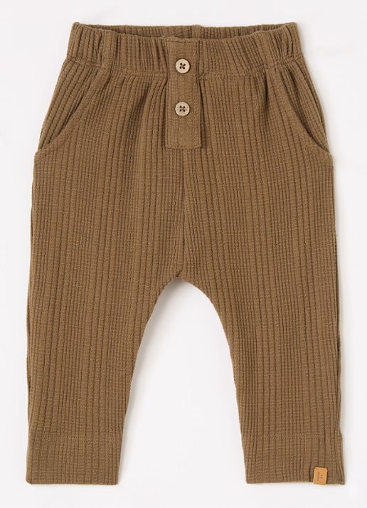 Lil 'Atelier NBMOpelle loose fit babybroek met ribstructuur