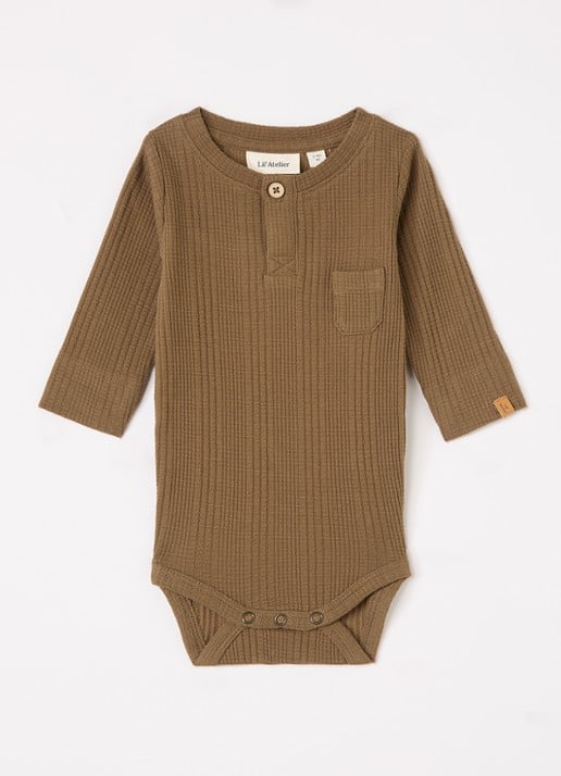 Lil 'Atelier NBMOpelle romper met ribstructuur