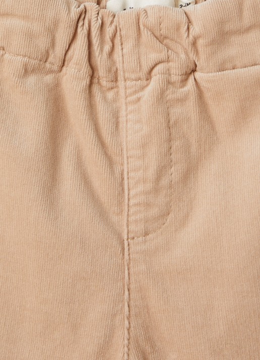 Lil 'Atelier NBMSomba loose fit broek met steekzakken - detail 3 beige