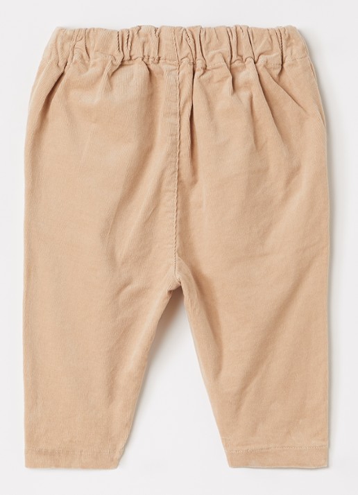 Lil 'Atelier NBMSomba loose fit broek met steekzakken - voorkant 2 beige