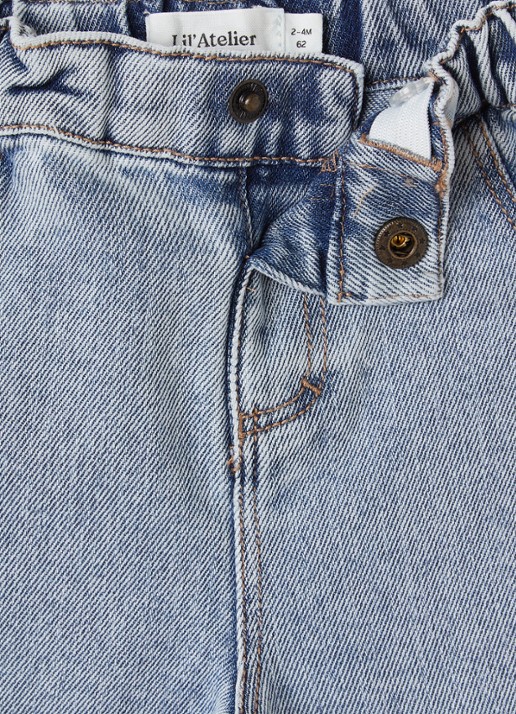 Lil 'Atelier NBNDarlee straight leg jeans - detail indigo