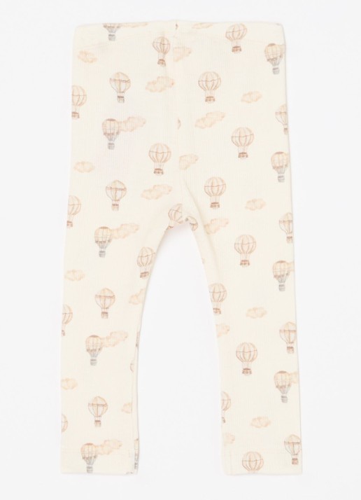 Lil 'Atelier NBNGavo legging in  katoenblend - achterkant beige