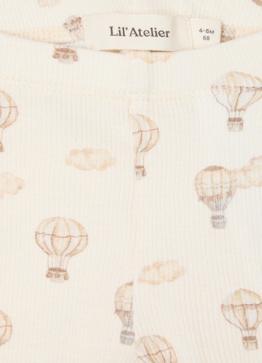Lil 'Atelier NBNGavo legging in  katoenblend - detail 4 beige
