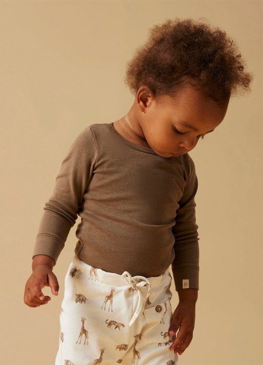 Lil 'Atelier NBNGayo romper met ronde hals - voorkant 3 zand