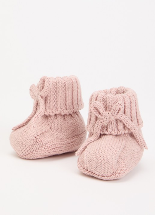 Lil 'Atelier NBNLaguna gebreide babyslofjes in katoenblend