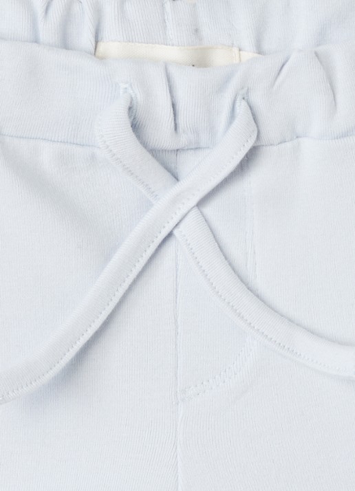Lil 'Atelier NBNLalo Tom straight fit korte broek met trekkoord - detail lichtblauw