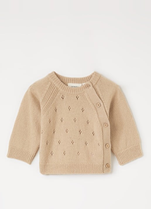 Lil 'Atelier NBNNalio fijngebreid vest met asymmetrisch detail