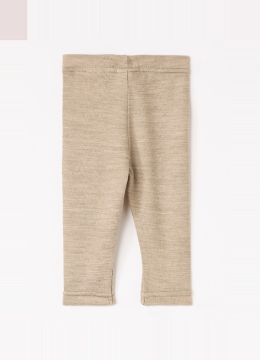 Lil 'Atelier NBNNilo legging in wolblend - voorkant 2 zand