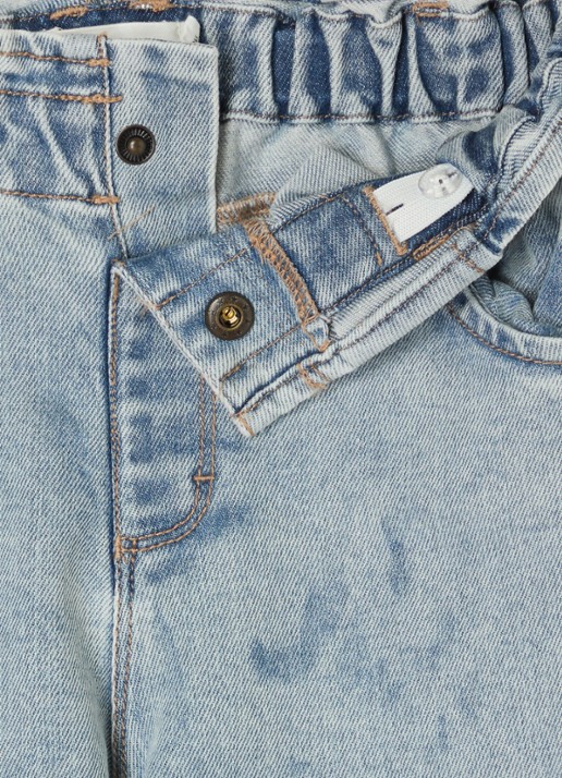 Lil 'Atelier NMFDarlee loose fit jeans in  katoenblend - detail indigo