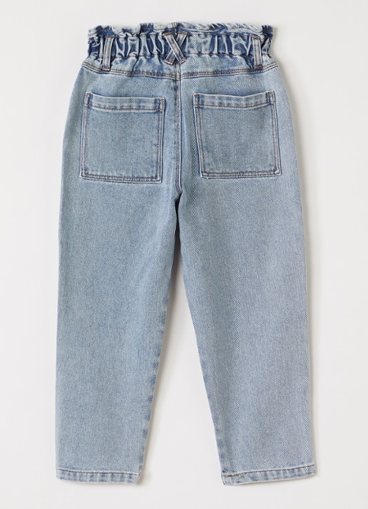 Lil 'Atelier NMFDarlee straight leg jeans - voorkant 2 indigo