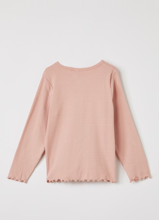 Lil 'Atelier NMFDimia vest met geschulpte zoom - achterkant 3 oudroze