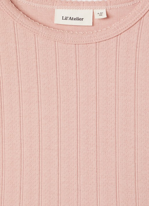 Lil 'Atelier NMFFalina jurk - detail 3 zalmroze