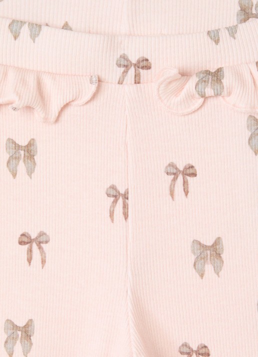 Lil 'Atelier NMFGavo legging met print - detail lichtroze